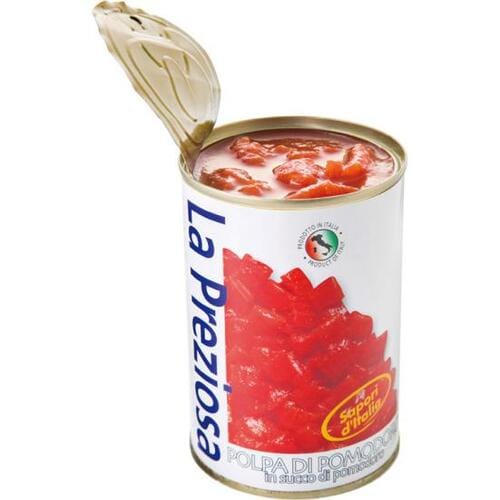 ラ・プレッツィオーザ:ダイストマト缶:食品
