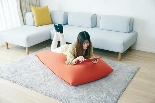 仕事も休憩も！ナカムラ「ビーズクッション Pigro」 イメージ3