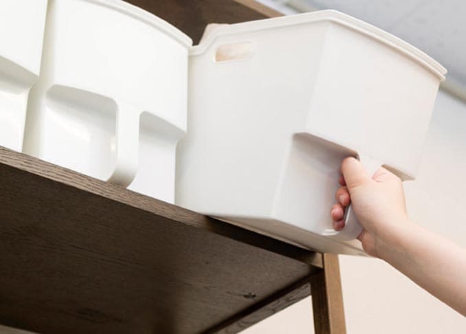 ［キッチン収納］高い吊り戸棚と低いシンク下を快適に使うためのアイデアボックス