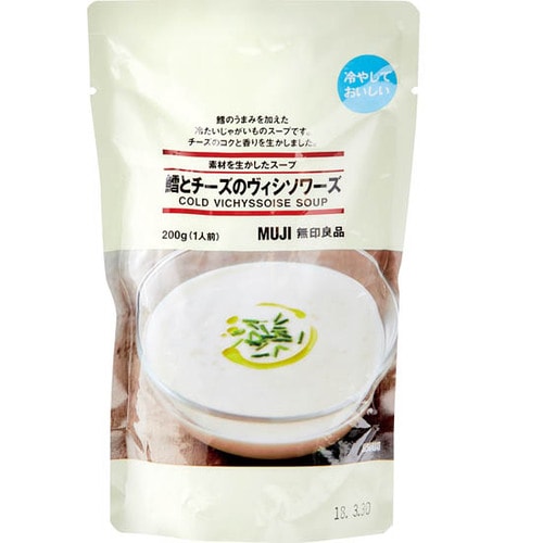 無印良品:素材を生かしたスープ 鱈とチーズのヴィシソワーズ:レトルト