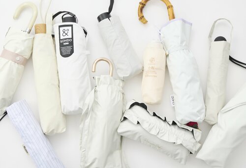 白色の折りたたみ日傘のテスト方法 白色の折りたたみ日傘おすすめ イメージ