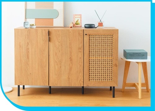 収納力が高いキャビネット LOWYAの家具おすすめ イメージ