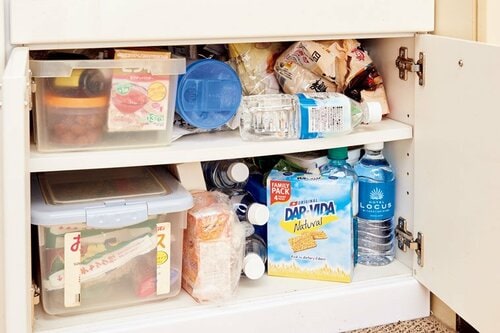 使おうとしても使えない!食材ストック置き場をチェンジ