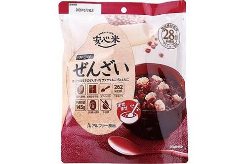アルファー食品「安心米 おこげ(ぜんざい)」のイメージ
