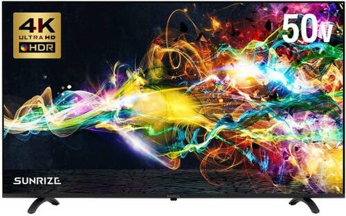 見超格安なのに画質・音質に大満足なモダンデコ「SUNRISE 4Kフレームレステレビ（50V型）」 イメージ