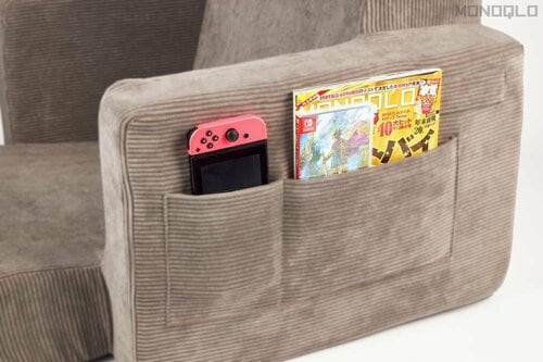 ゲーム機が余裕で入る両サイドの大ポケット! ゲーミング座椅子おすすめ イメージ