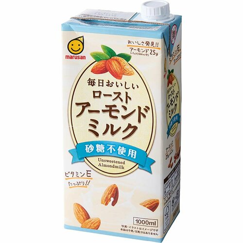 アーモンドミルクおすすめ マルサンアイ 毎日おいしいローストアーモンドミルク 砂糖不使用 1000ml イメージ