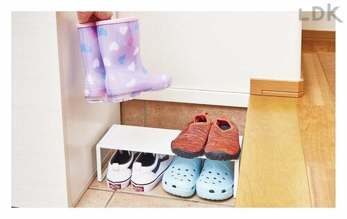 一生モノのワケ:安定感がよく、たたきに置いてもOK! シューズラックおすすめ イメージ