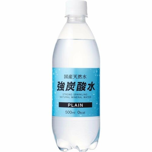 炭酸水おすすめ 友桝飲料 国産天然水 強炭酸水 PLAIN イメージ