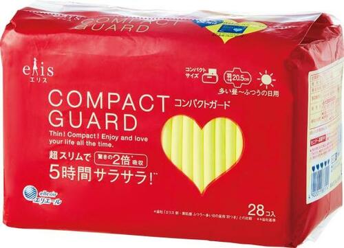 ズバ抜けたヨレにくさ＆超吸収！ エリス「コンパクトガード」 イメージ