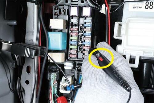 4:電源を取り出す際の通電がわかりやすい イメージ