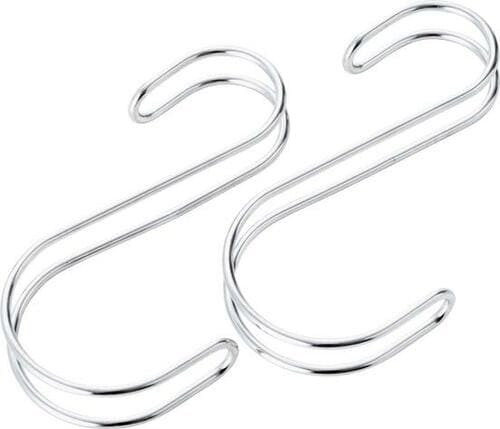 無印良品「ステンレス 横ブレしにくいS字フック・小 2個入」 イメージ