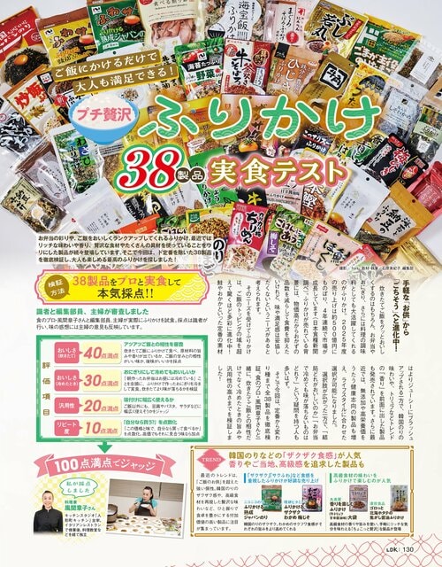 ふりかけのテスト方法 ふりかけおすすめ イメージ