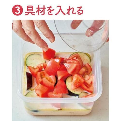 コンテナパスタ:ソーセージとナスのトマトクリームパスタ