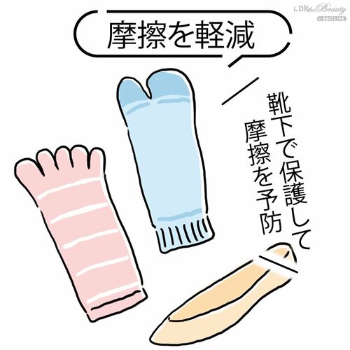 摩擦を軽減 かかとクリームおすすめ イメージ