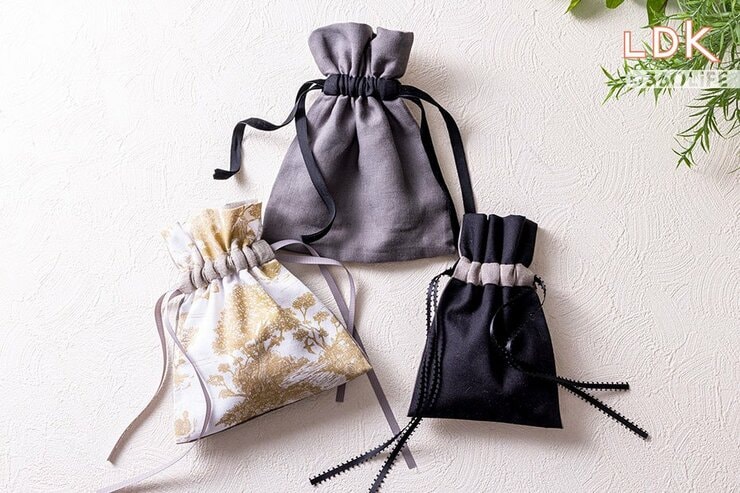 【＃LDKハンドメイド製作所】両面テープとボンドでできる「縫わない」巾着を作ろう【8月号】