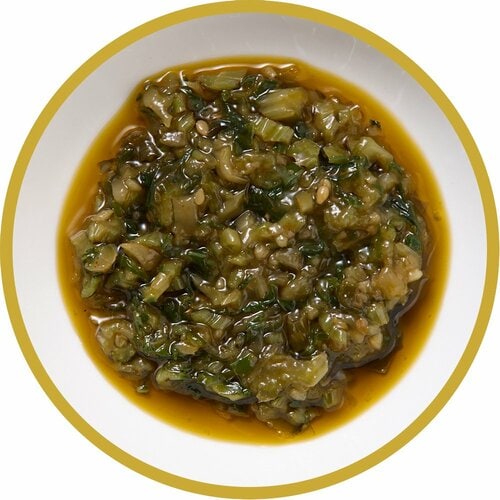 食べるラー油おすすめ まるたか 食べるピリ辛ラー油 野沢菜 イメージ2