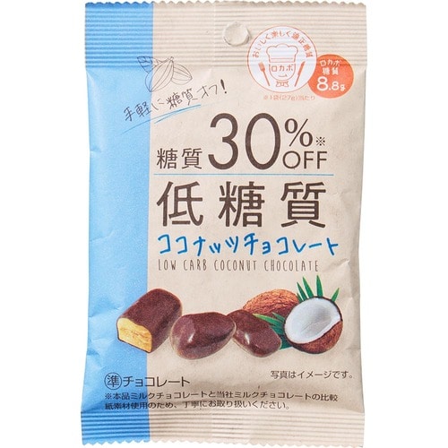 糖質オフチョコレートおすすめ 寺沢製菓 低糖質ココナッツチョコレート イメージ