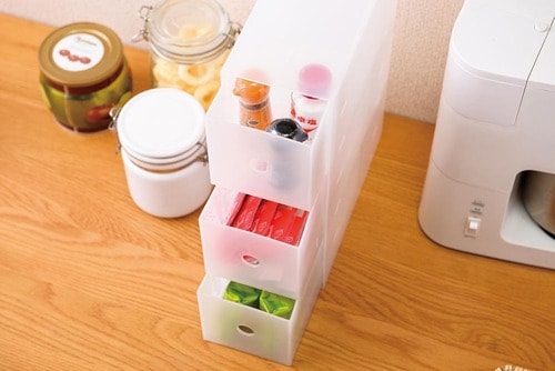 スティック状の調味料など細かいものを収納するのに便利 無印良品のおすすめおすすめ イメージ