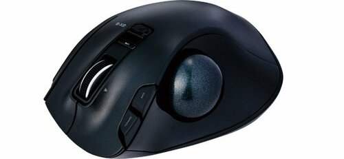エレコム:ワイヤレストラックボール:6ボタン:M-XT3DRBK:マウス