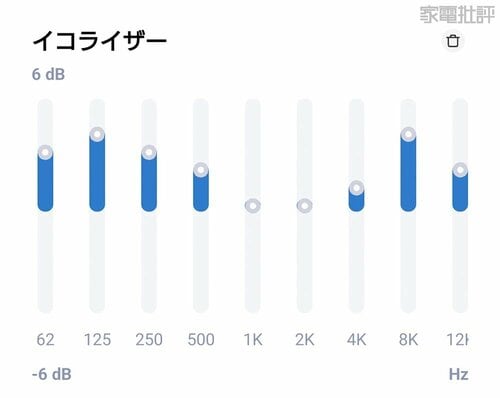 イコライザーで音色が激変します! 激安ワイヤレスイヤホンおすすめ イメージ