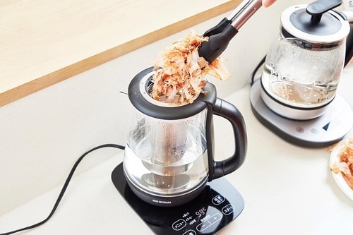 茶こしつき電気ケトルの裏技:だしを手軽にとれる! 茶こし付き電気ケトルおすすめ イメージ2