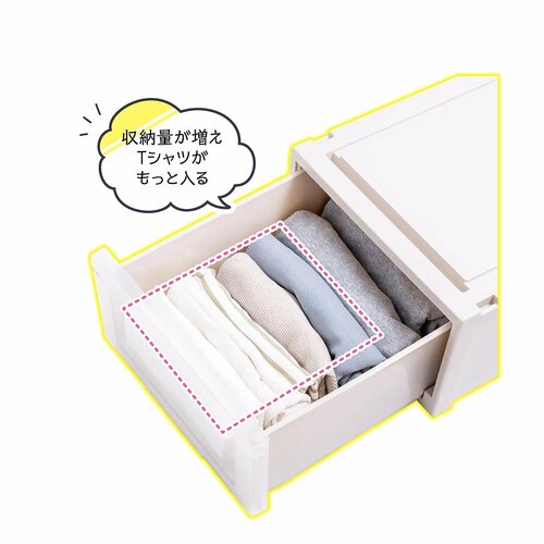 5:かさばる服は手アイロンで薄さ半分に クローゼットの収納アイデアおすすめ イメージ2