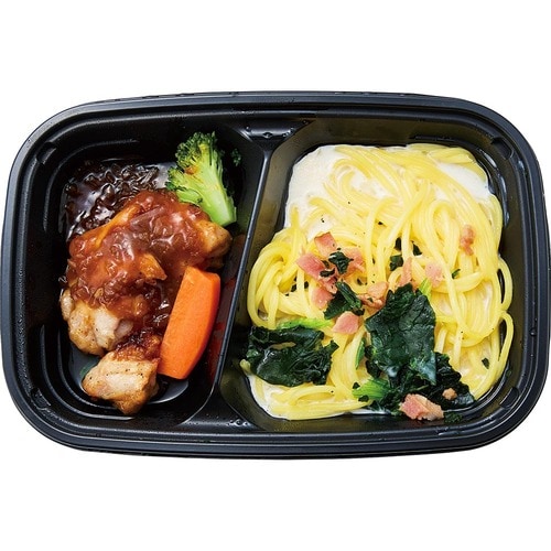 ワンプレート冷食おすすめ ニチレイフーズ 三ツ星プレート チキンステーキ&クリームパスタ イメージ2