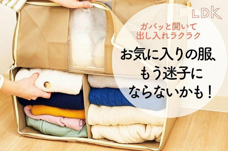 「お気に入りの服がない！」を解消。がばっと開く衣類収納、正解はカインズでした【LDK】