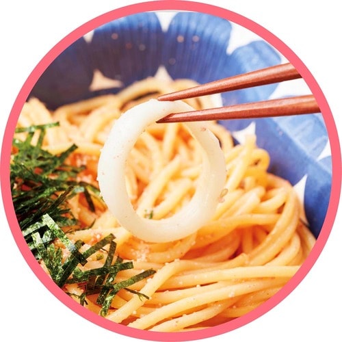 冷凍パスタおすすめ ニップン オーマイプレミアム たらこといか イメージ2