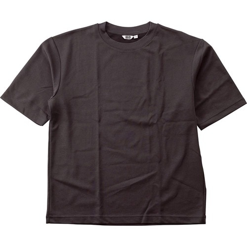 着回せる服おすすめ ユニクロ エアリズムコットンオーバーサイズTシャツ/5分袖 イメージ1