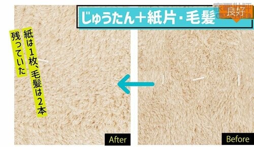 じゅうたん＋紙片･毛髪：良好 キャニスター掃除機おすすめ イメージ