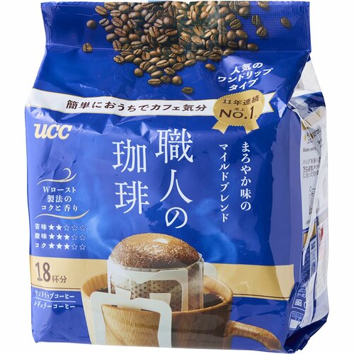 Vマーク(グルメテーブル)おすすめ UCC上島珈琲 職人の珈琲 まろやか味のマイルドブレンド イメージ1