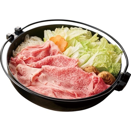 すき焼き通販おすすめ 肉のひぐち 飛騨牛 すき焼き鍋セット 2人前 イメージ