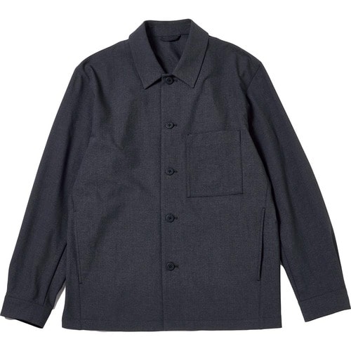 テーパードスラックスおすすめ ユニクロ 感動シャツジャケット（ウールライク） イメージ1