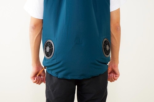 ファン付きベストおすすめ アイリスオーヤマ クールウェア フード付き ベストセット イメージ2