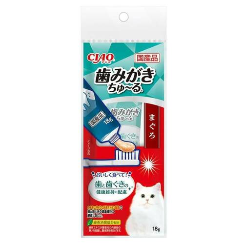 猫用歯磨き粉おすすめ いなばペットフード 歯みがきちゅ〜る まぐろ イメージ2