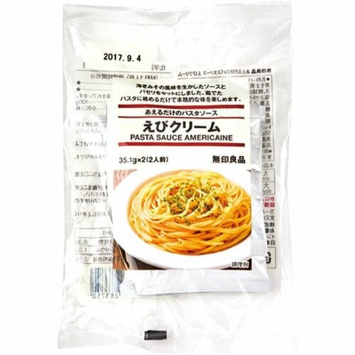 無印良品:あえるだけのパスタソース えびクリーム