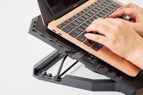 【使い勝手】丸棒パーツがガタガタする ノートパソコン冷却パッドおすすめ イメージ