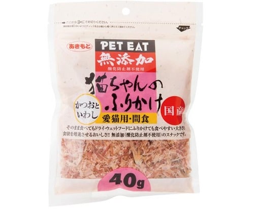 猫:ネコ:おやつ:ネコのおやつ:猫のおやつ:おやつ:秋元水産:ペットイート:猫ちゃんのふりかけ かつおといわし