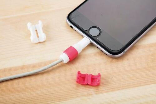 付けておくだけでしっかりガード！ セリアのiPhoneケーブルガード イメージ2
