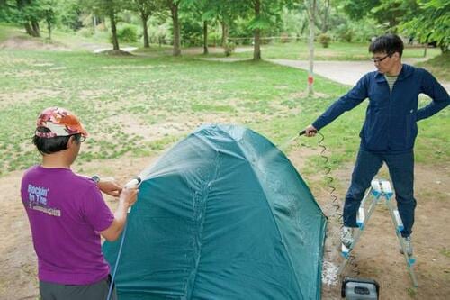 ［検証3］実際に濡らして防水性を確認 イメージ