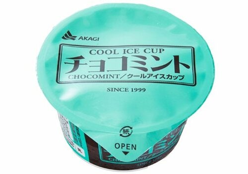 赤城乳業:チョコミント（カップ）:アイス