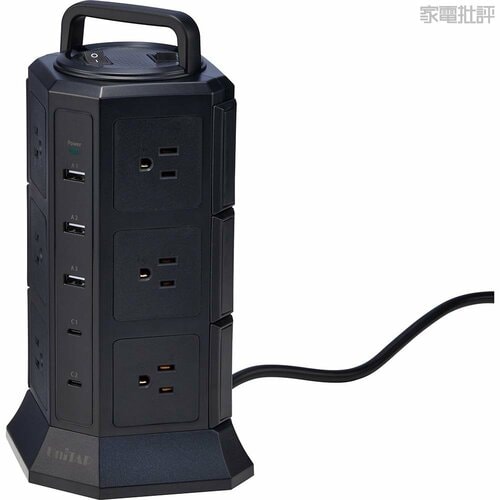 1万円の高級機を基準にお手頃価格製品を比較しました！ タワー型電源タップおすすめ イメージ