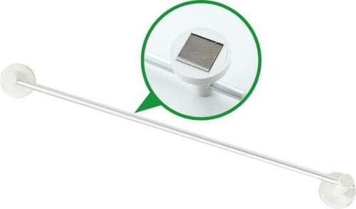 重いバスタオルは落ちちゃう!?“無印”のアルミタオルハンガー イメージ