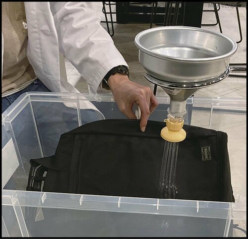 テスト5:撥水性 ビジネスリュックおすすめ イメージ