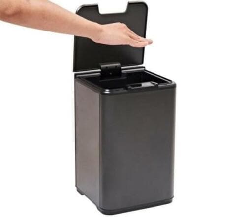 スマートゴミ捨て「センサーで自動開閉するくず入れ」 イメージ