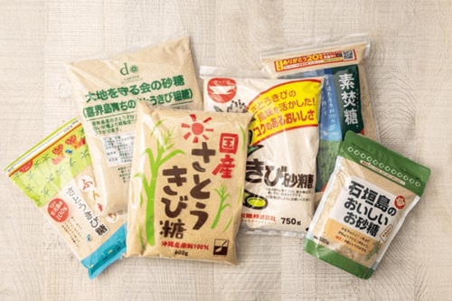 スーパーなどで買える人気のきび砂糖6製品を比較 イメージ