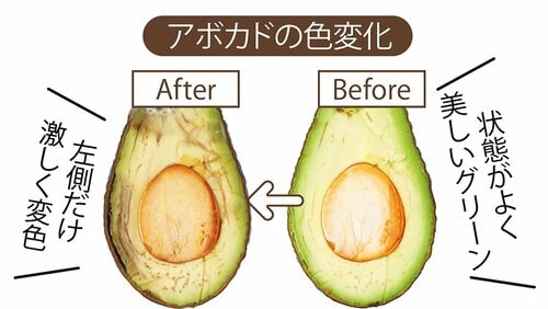 アボカドの変化 真空保存容器おすすめ イメージ