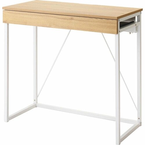 LOWYAの家具おすすめ LOWYA [幅75] デスク コンパクトデスク 勉強机 収納 木目調 スチール脚 イメージ